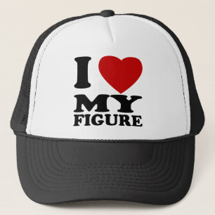 I Love My Figure Trucker Hat