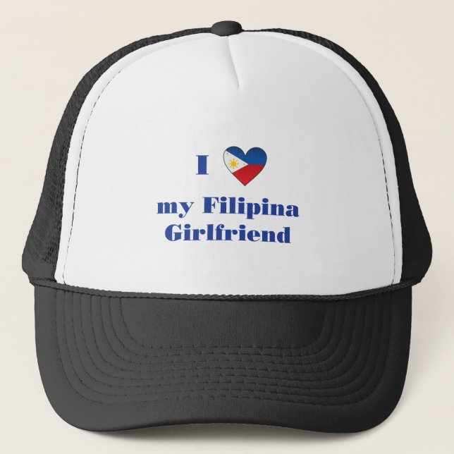 I Love My Filipino Girlfriend 1 Trucker Hat (Front)