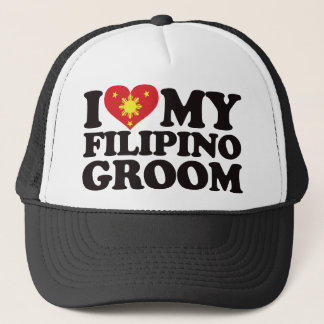 I Love My Filipino Groom Trucker Hat