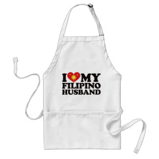 I Love My Filipino Husband Standard Apron