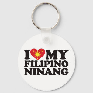 I Love My Filipino Ninang Key Ring