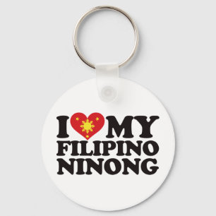 I Love My Filipino Ninong Key Ring