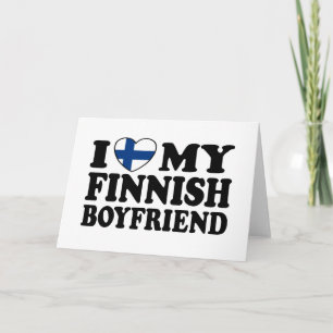 I Love My Finnish Boyfriend Card