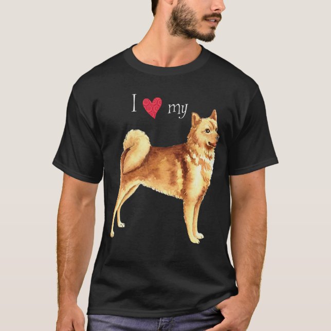 I Love my Finnish Spitz T-Shirt (Front)