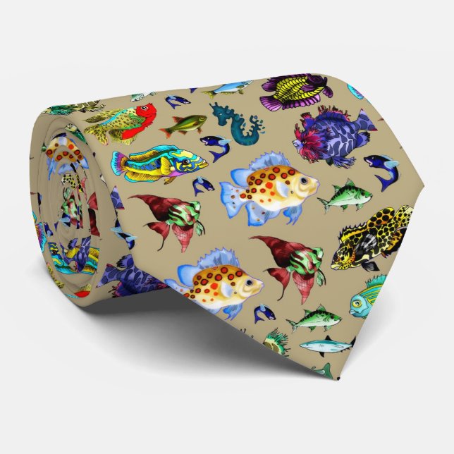 I love my fish tie #1 (Rolled)