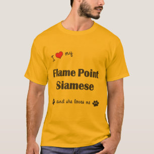 I Love My Flame Point Siamese (Female Cat) T-Shirt