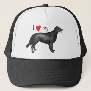 I Love my Flat-Coated Retriever Trucker Hat