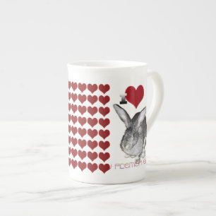 I Love My Flemish Giant Bunny Bone China Mug