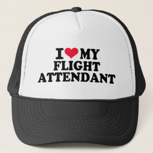 I love my Flight Attendant Trucker Hat