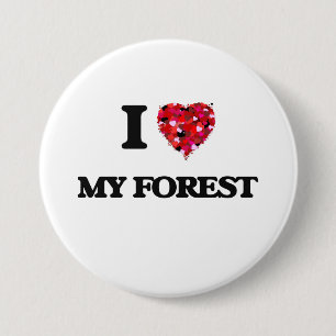 I Love My Forest 7.5 Cm Round Badge