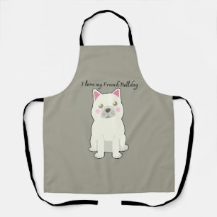 I Love my French Bulldog Apron