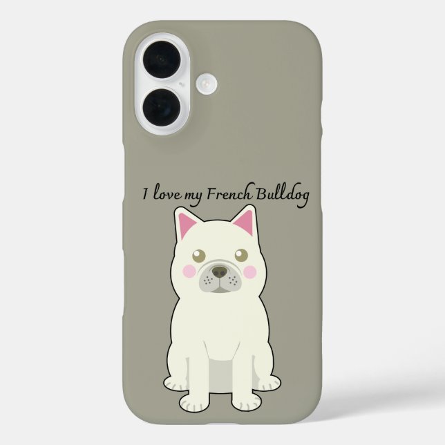 I Love my French Bulldog Case-Mate iPhone Case (Back)