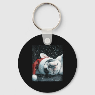 I Love My French Bulldog Christmas Cute Key Ring