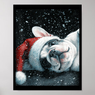I Love My French Bulldog Christmas Cute Poster