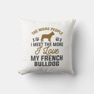 I Love My French Bulldog Cushion