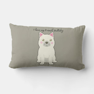 I Love my French Bulldog Lumbar Cushion