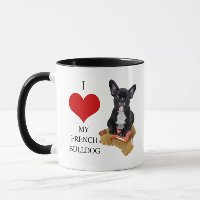 I LOVE MY FRENCH BULLDOG MUG (Left)