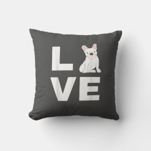 I Love My Frenchie French Bulldog Dog Lover Gift Cushion