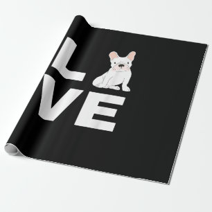I Love My Frenchie French Bulldog Dog Lover Gift Wrapping Paper