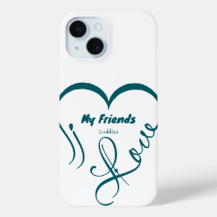 I Love My Friends - Cuddles iPhone 15 Case