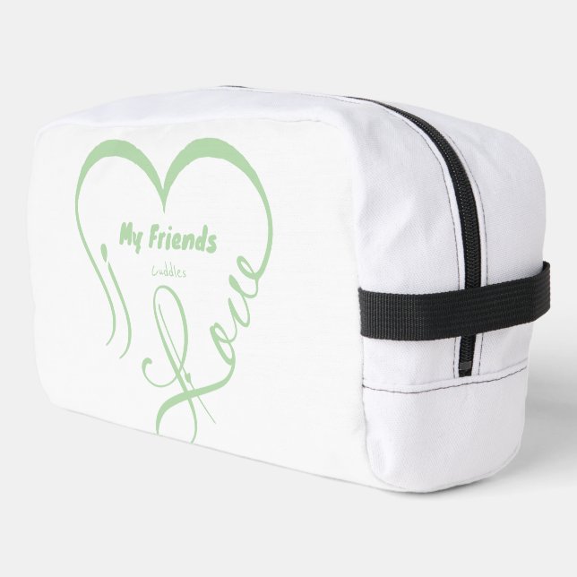 I Love My Friends - Cuddles Dopp Kit (Left Corner)