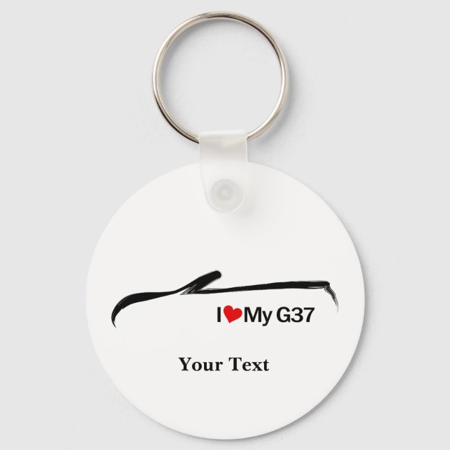 I Love My G37 Convertible Key Ring (Front)