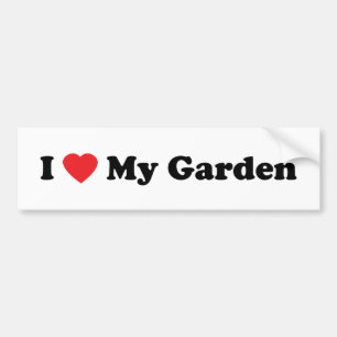 I Love My Garden Bumper Sticker