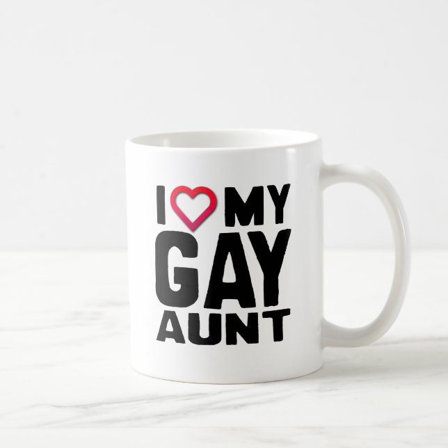 I LOVE MY GAY AUNT -.png Coffee Mug (Right)