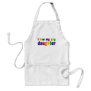 I Love My Gay Daughter Standard Apron