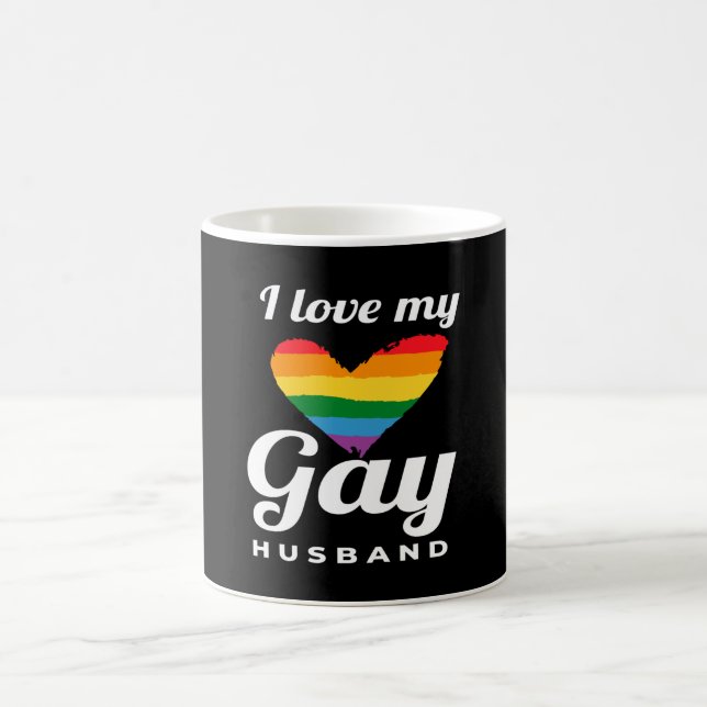 I Love My Gay Husband Gay Coffee Mug (Center)
