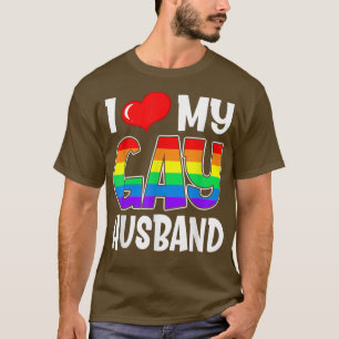 I Love My Gay Husband LGBT Gay Pride Month Family T-Shirt