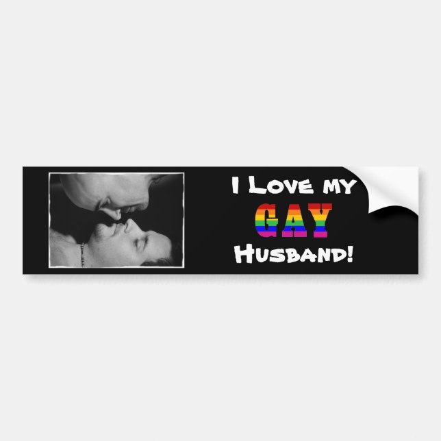 I Love My Gay Husband Version 2 Bumper Sticker (Front)