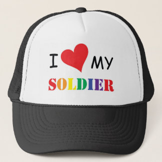 i love my GAY soldier HAT! Trucker Hat