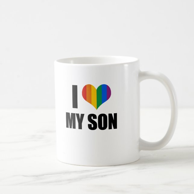 I Love my gay son Coffee Mug (Right)