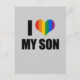 I Love my gay son Postcard