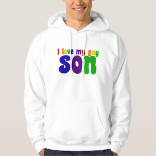 I Love My Gay Son Proud LGBTQ Dad or Mum Hoodie