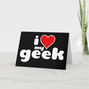 I love my geek holiday card