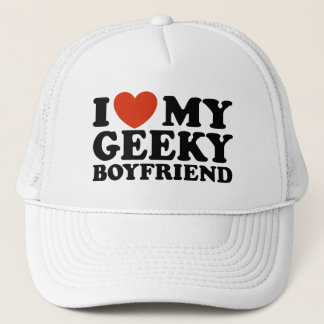I Love My Geeky Boyfriend Trucker Hat