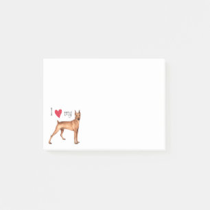 I Love my German Pinscher Post-it Notes