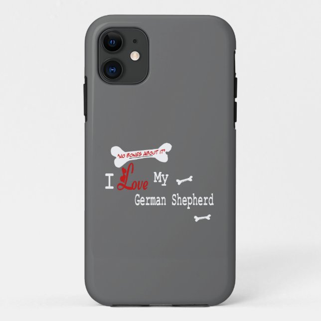 I Love My German Shepherd Case-Mate iPhone Case (Back)