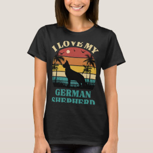 I Love my German Shepherd  Dog   Cute German Sheph T-Shirt