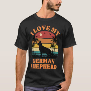 I Love my German Shepherd Dog Cute German Sheph T-Shirt