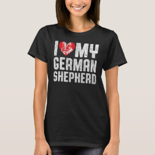 I Love My German Shepherd Dog Owner T-Shirt