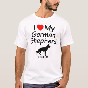 I Love My German Shepherd Dog T-Shirt