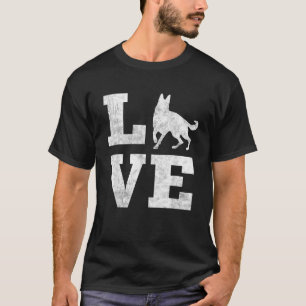 I Love My German Shepherd Funny Pet Dog Lover Gift T-Shirt