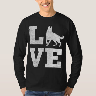 I Love My German Shepherd Funny Pet Dog Lover Gift T-Shirt