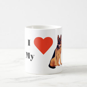 I Love my German Shepherd Mug