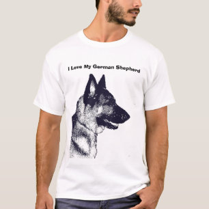I Love My German Shepherd T-Shirt