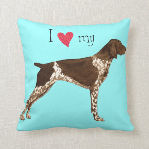 I Love my German Shorthaired Pointer Cushion