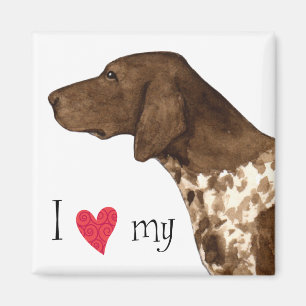 I Love my German Shorthaired Pointer Magnet